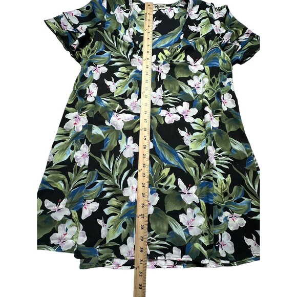 $215 Show Me Your Mumu Women's Green Disick Flutter Sleeve Shift Dress XS #E10-1 - Picture 5 of 10